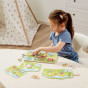 VIGA Wooden Lace-Up Intertwining Montessori Farm Animals