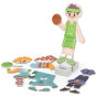 VIGA Wooden Magnetic Educational Dress Up Puzzle