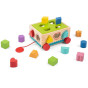 TOOKY TOY Wooden Sorter Cart Blocks 16 pcs.