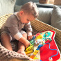 TOOKY TOY Wooden Montessori Manipulative Board with Locks, Gears and Loops