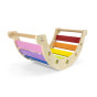 VIGA Wooden Rocker Bridge 2 in 1 Montessori Rainbow Swing