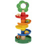 Tooky Toy Wooden Ball Track with Animals Spiral Ball Track + 4 Balls