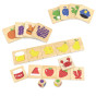 VIGA Educational Wooden Puzzle Sort Match Colors and Shapes 38 Pieces Montessori