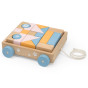 VIGA PolarB Wooden Pull Cart + Blocks 21 pcs.