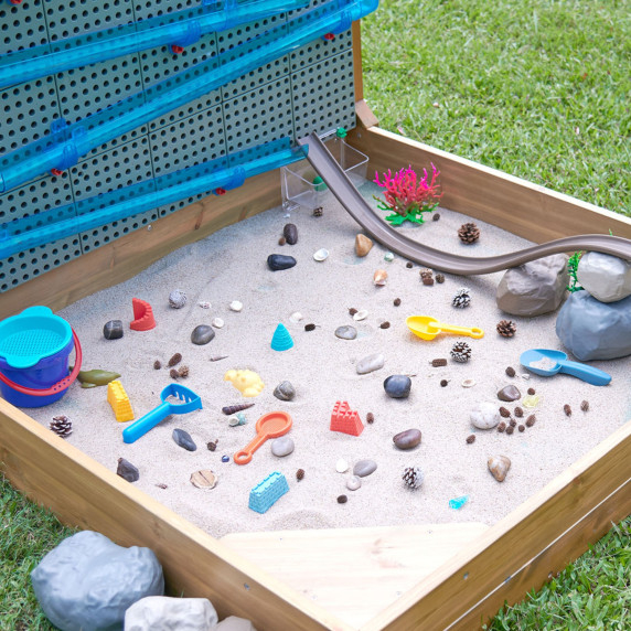 MASTERKIDZ XXL STEM WALL 2in1 Creative Board with Sandbox Set