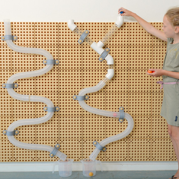 MASTERKIDZ STEM Board Pipe System 80 Pieces