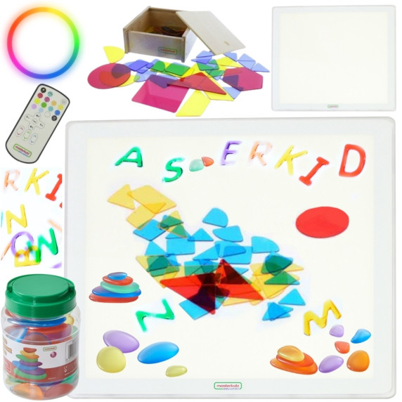 MASTERKIDZ Square LED Color Light Panel + Accessories Set