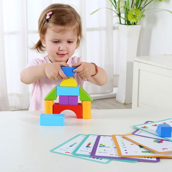 TOOKY TOY Wooden Block Game