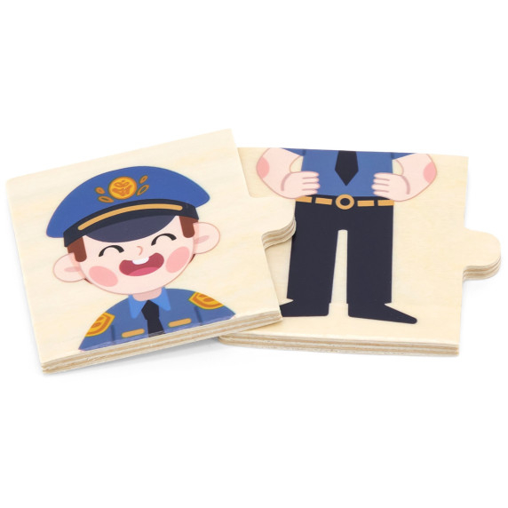 VIGA Wooden Puzzle Matching Professions