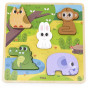 VIGA Wooden Puzzle Animals Forest Matching Puzzle