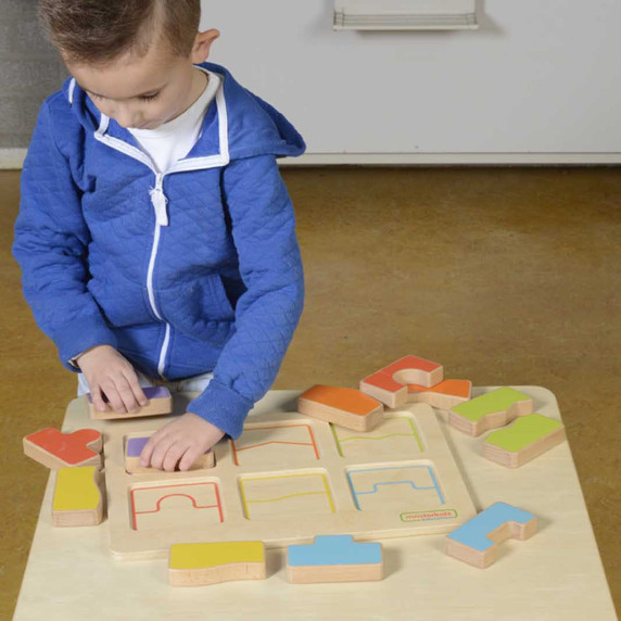 MASTERKIDZ Educational Board Sorter Matching Shapes and Colors