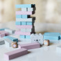 VIGA PolarB Wooden Tower Puzzle Pastel Game