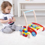 TOOKY TOY Wooden Walker Pusher for Children + Blocks 23 pcs.