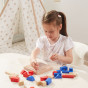 VIGA Wooden Building Game 3D Montessori Blocks