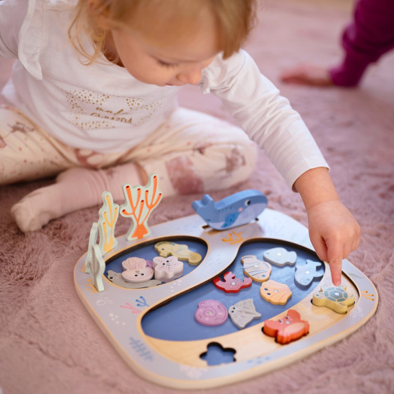 TOOKY TOY Catch a Fish Montessori Puzzle Skill Game
