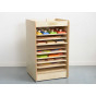 MASTERKIDZ Cabinet for storing educational boards and games 10 pieces with wheels