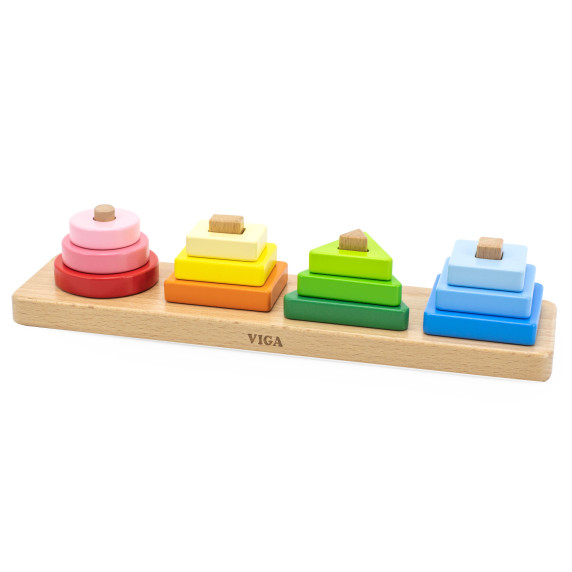 VIGA Wooden Geometric Sorter Puzzle