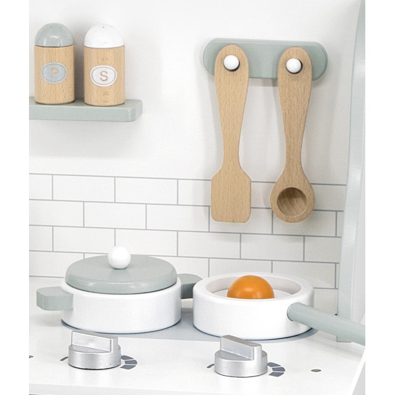 VIGA PolarB Wooden Kitchen with Eco Green Accessories