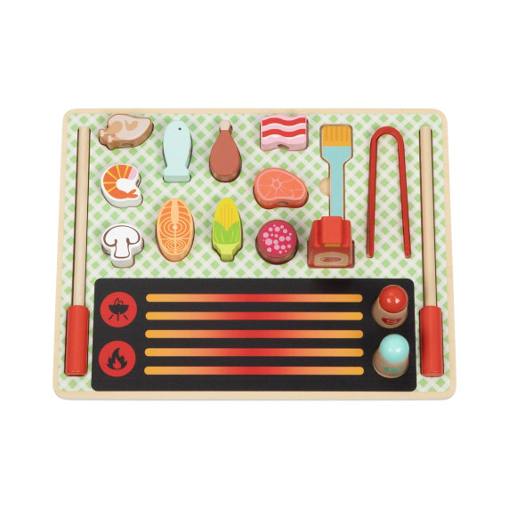 TOOKY TOY Wooden Grilling Set Educational Board