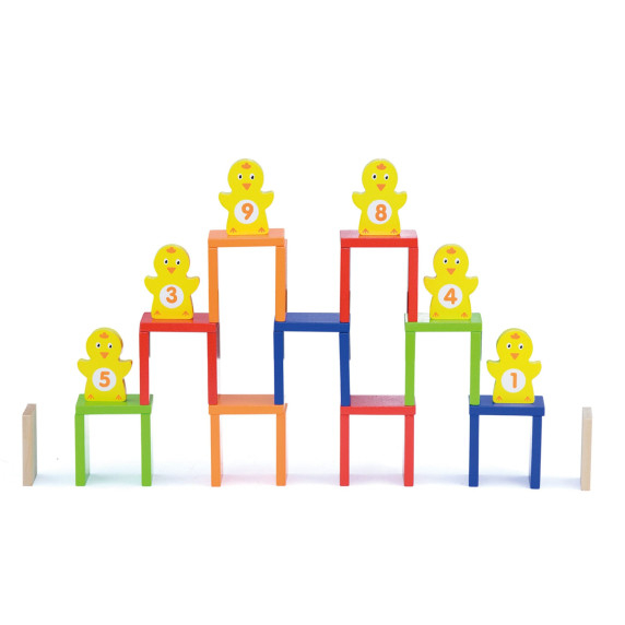 VIGA Wooden Domino Track 122 pcs.