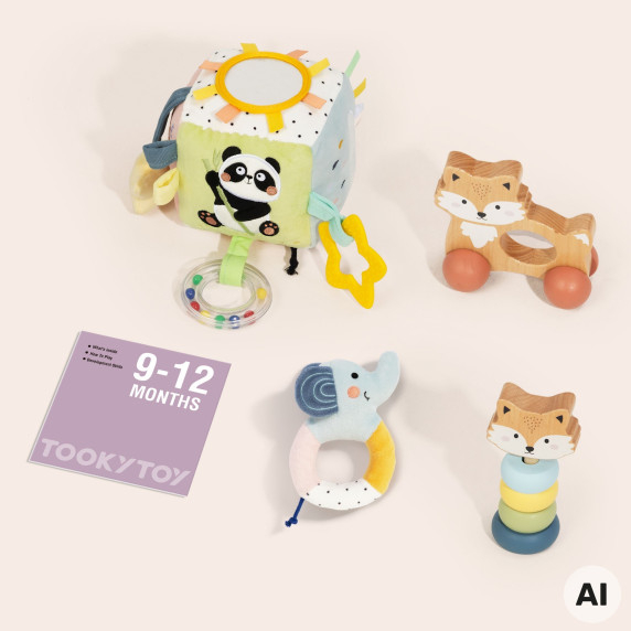 TOOKY TOY Sensory Gift Set for Babies 9-12 months