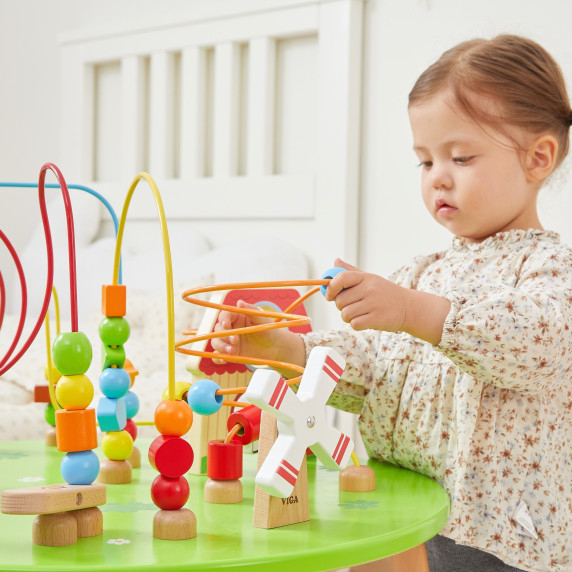Viga Wooden Educational Sensory Table Intertwined XXL Montessori