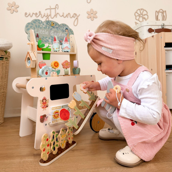 TOOKY TOY Garden Cart Wooden Shop 57pcs