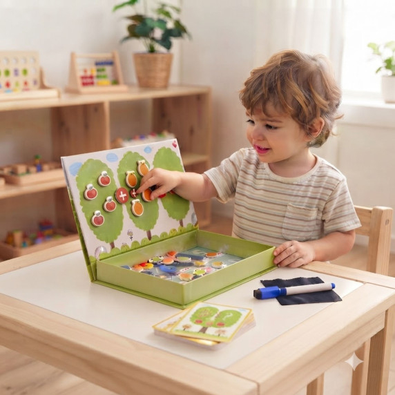 TOOKY TOY Wooden Magnetic Montessori Puzzle Game for Children