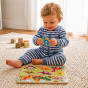 TOOKY TOY Wooden Montessori Puzzle Dinosaurs Shapes Puzzle
