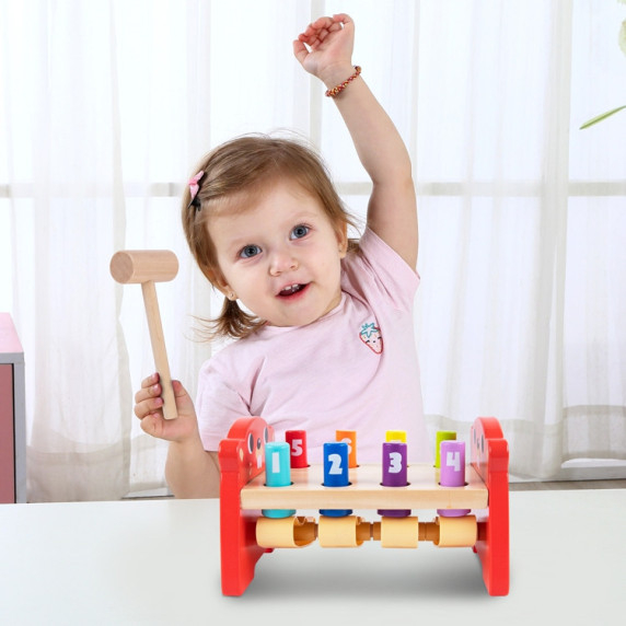 TOOKY TOY Colorful Wooden Punch