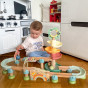 TOOKY TOY Wooden Musical Ball Track 44 Pieces Pastel