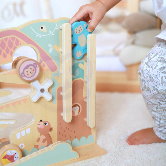 TOOKY TOY Maze Educational Board Track 2in1 Wooden Maze