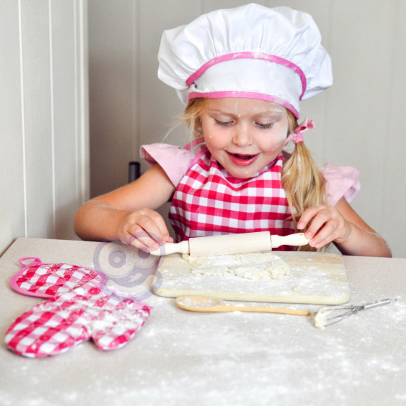 WOOPIE Little Chef Set - Cooking Suit, Kitchen Accessories, 7 Pieces, Apron