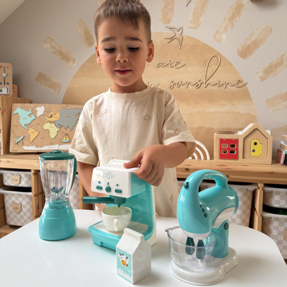 WOOPIE 3-in-1 Household Appliances Set: Coffee Maker, Mixer, Blender, Sound and Light Effects