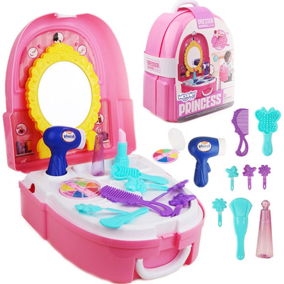 WOOPIE Little Princess Backpack Dressing Table Set 19 pcs.