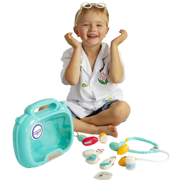 WOOPIE Medical Set Little Doctor Doctor in a Suitcase Light Sound + Acc.