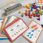 WOOPIE Montessori Educational Set Learning to Count Dinosaurs Sorter 95 pcs.