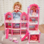 WOOPIE Dollhouse Villa with Accessories and Illuminated Doll 296 pcs.