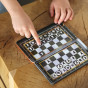WOOPIE IQ 2-in-1 Magnetic Chess Checkers Travel Pocket Game
