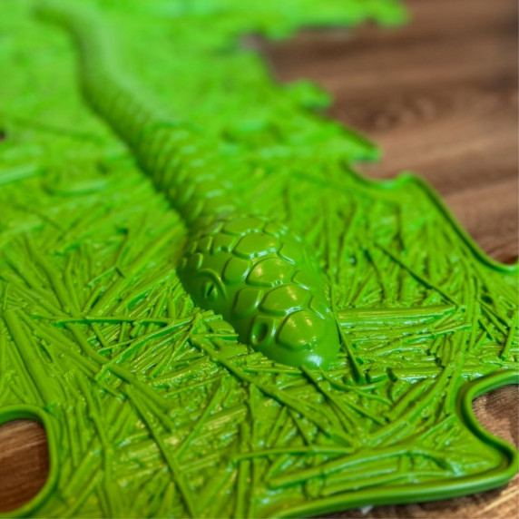 WOOPIE Sensory Mat Orthopedic Puzzle Snake Green 6 pcs.