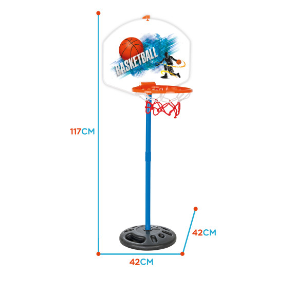 WOOPIE Classic Basketball Set 117 cm + Ball