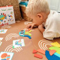 WOOPIE GREEN Wooden Montessori Puzzle 40 Patterns to Recreate 55 Pieces FSC Certified