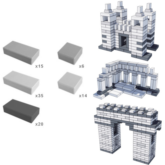 CLASSIC WORLD EDU Mega Construction Blocks EVA Bricks Soft for Building 90 pcs.