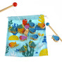 TOOKY TOY Wooden Whale and Fish Game Multifunctional 4 in 1
