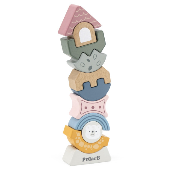 VIGA PolarB Wooden Balancing Tower Puzzle