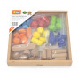 VIGA Wooden Geometric Blocks Puzzle 52 pcs.