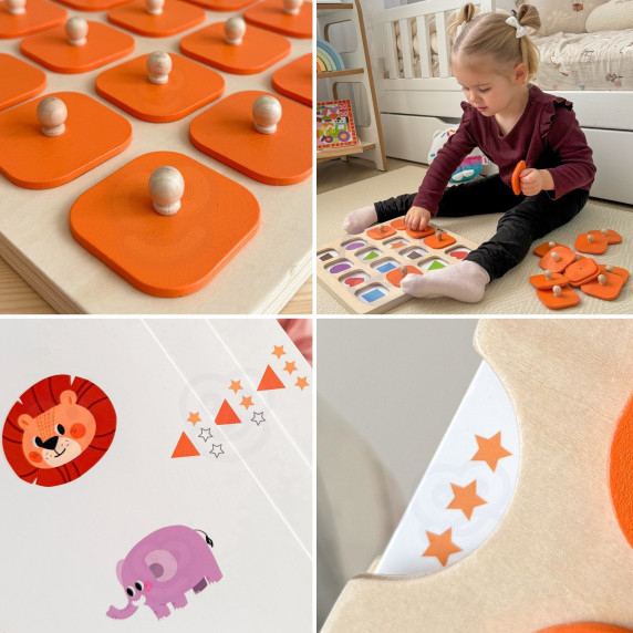 Viga Memory Guess the Pictures Memory Game 10 Montessori Cards