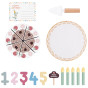 TOOKY TOY Wooden Birthday Cake with Turnip Candles