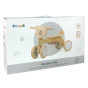 VIGA PolarB Wooden Ride-on Brown Teddy Bear with Soft Wheels