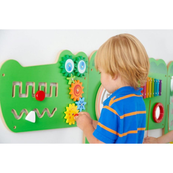 VIGA Crocodile Manipulative Sensory Board FSC Montessori Certificate